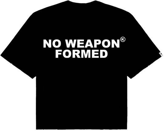 NO WEAPON FORMED OVERSIZED TEE (BLACK)