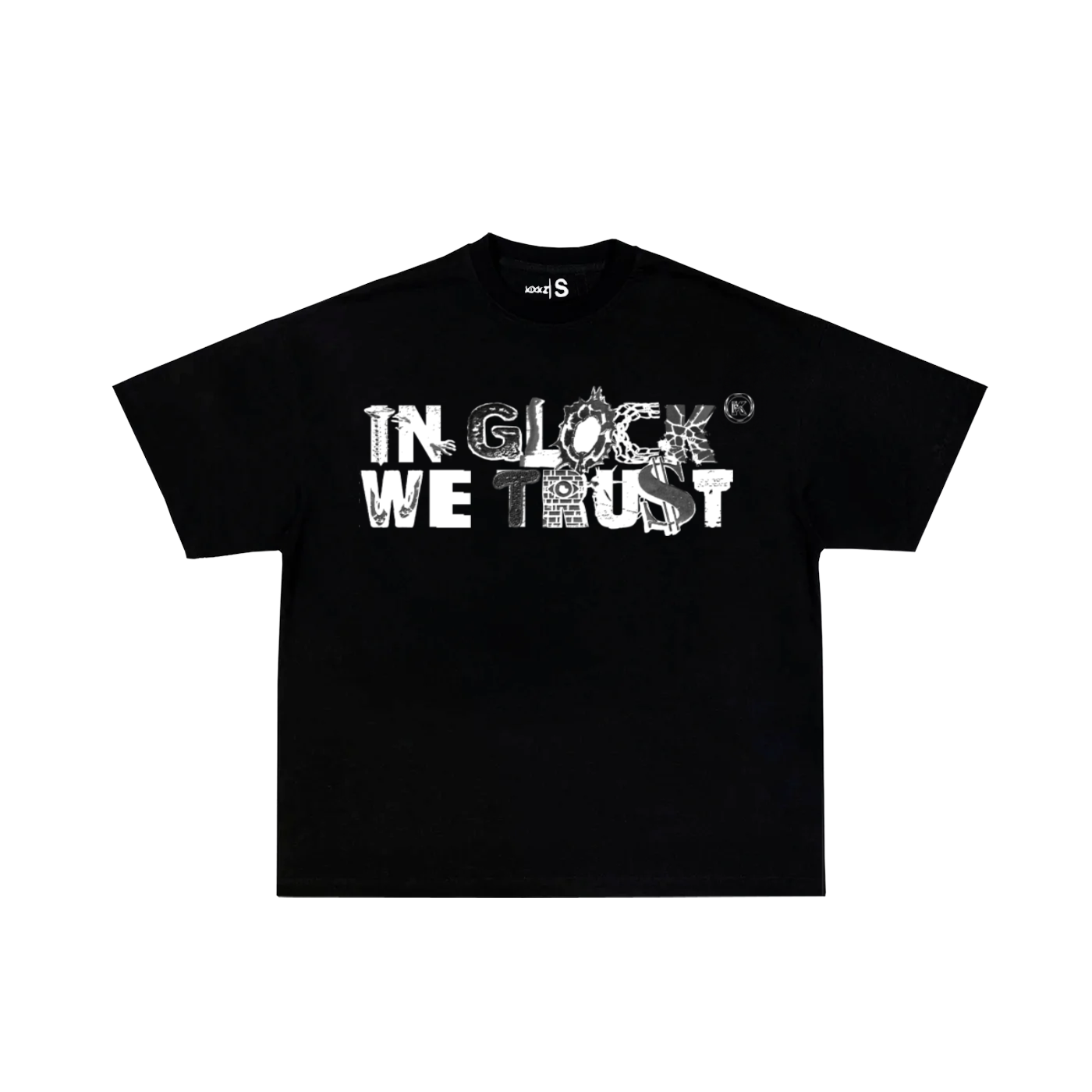 (New 2025) “SKRAPYARD” Oversized Tee (BLACK)