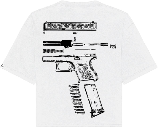 NO WEAPON FORMED OVERSIZED TEE pre-made