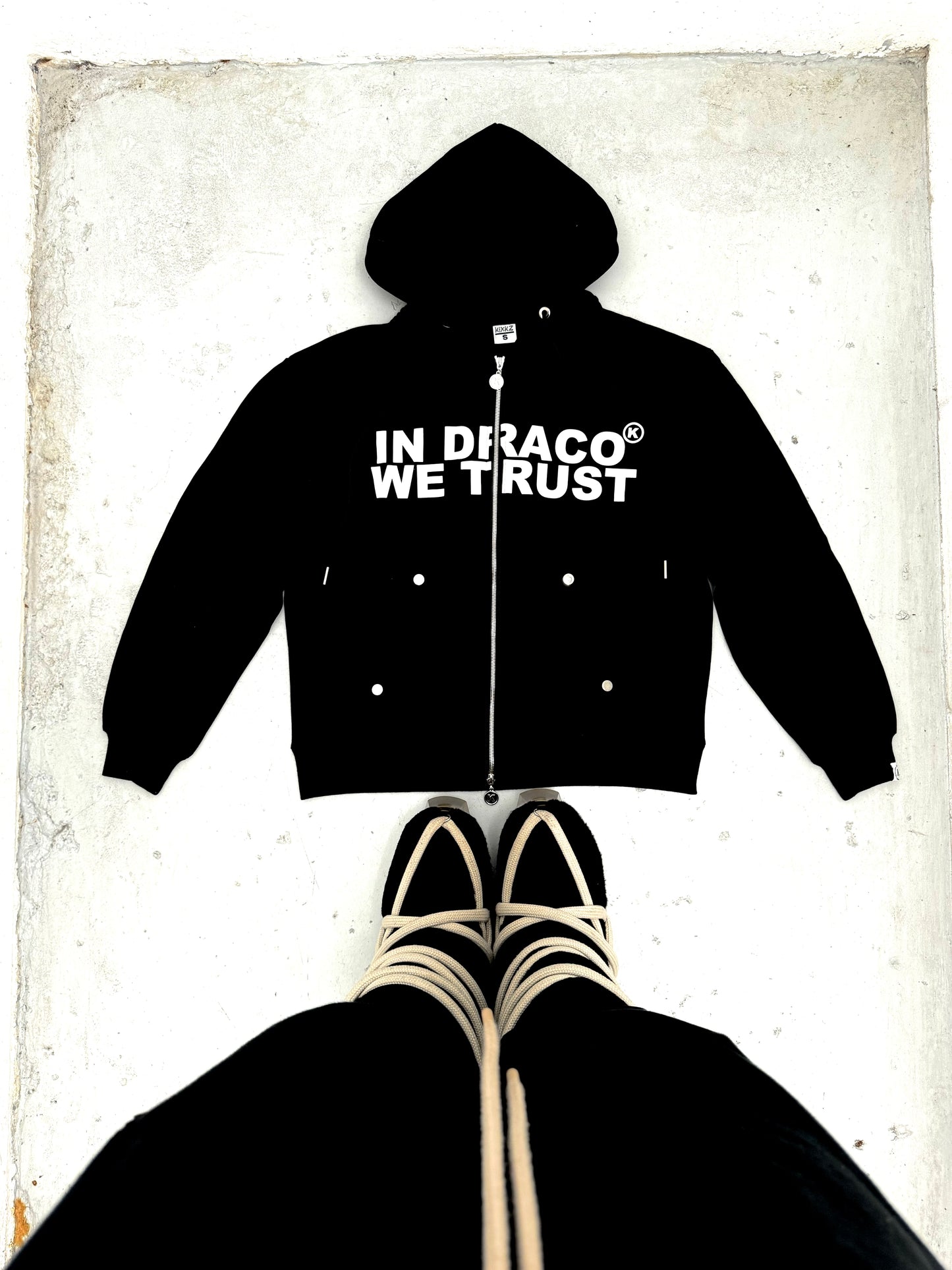 (New) “In Draco We Trust” Zip Up PRE-MADE