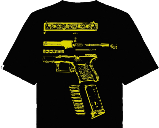 NO WEAPON FORMED OVERSIZED TEE (Yellow) pre-made