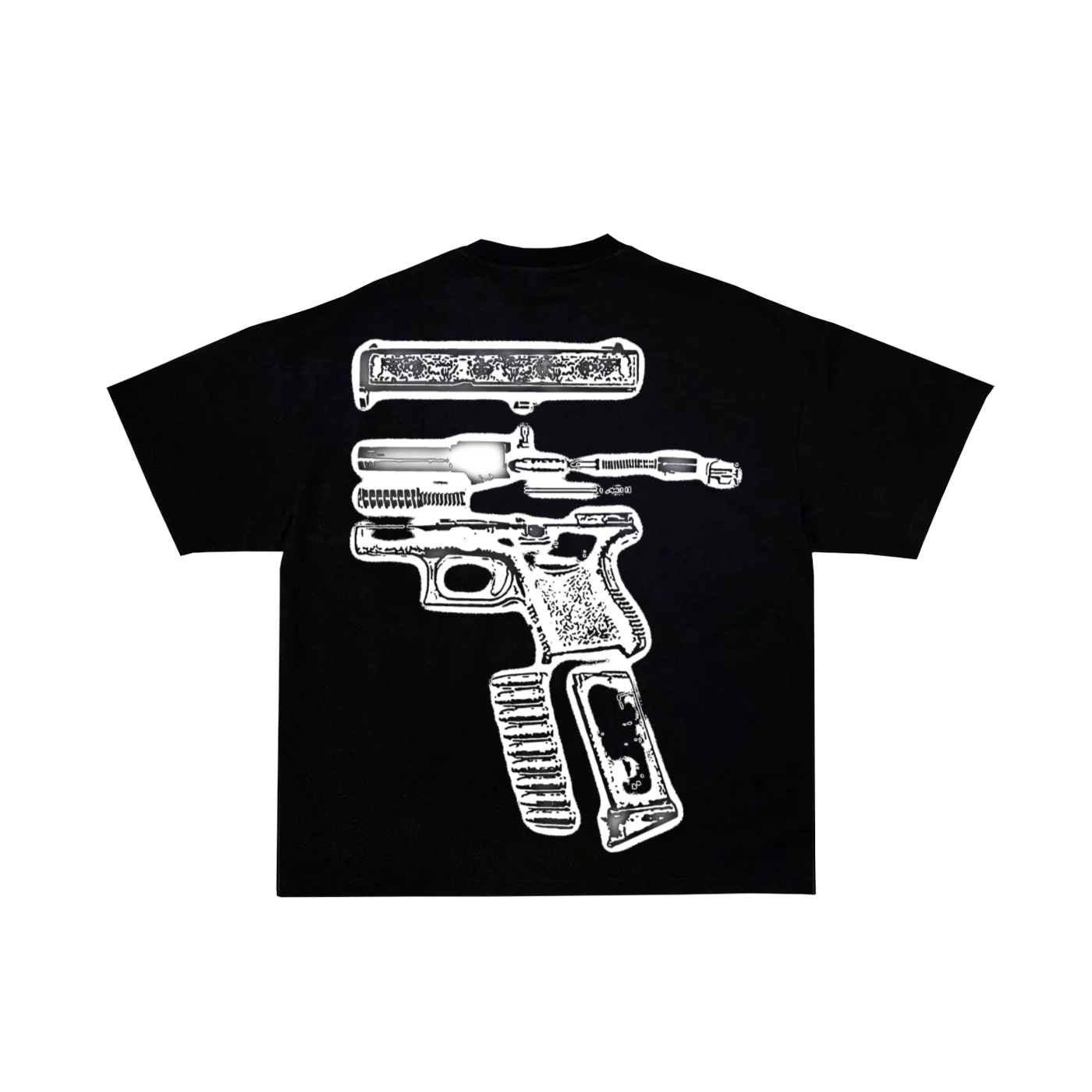 (New 2025) “SKRAPYARD” Oversized Tee (BLACK)