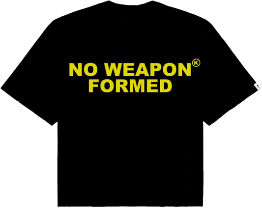 NO WEAPON FORMED OVERSIZED TEE (Yellow) pre-made