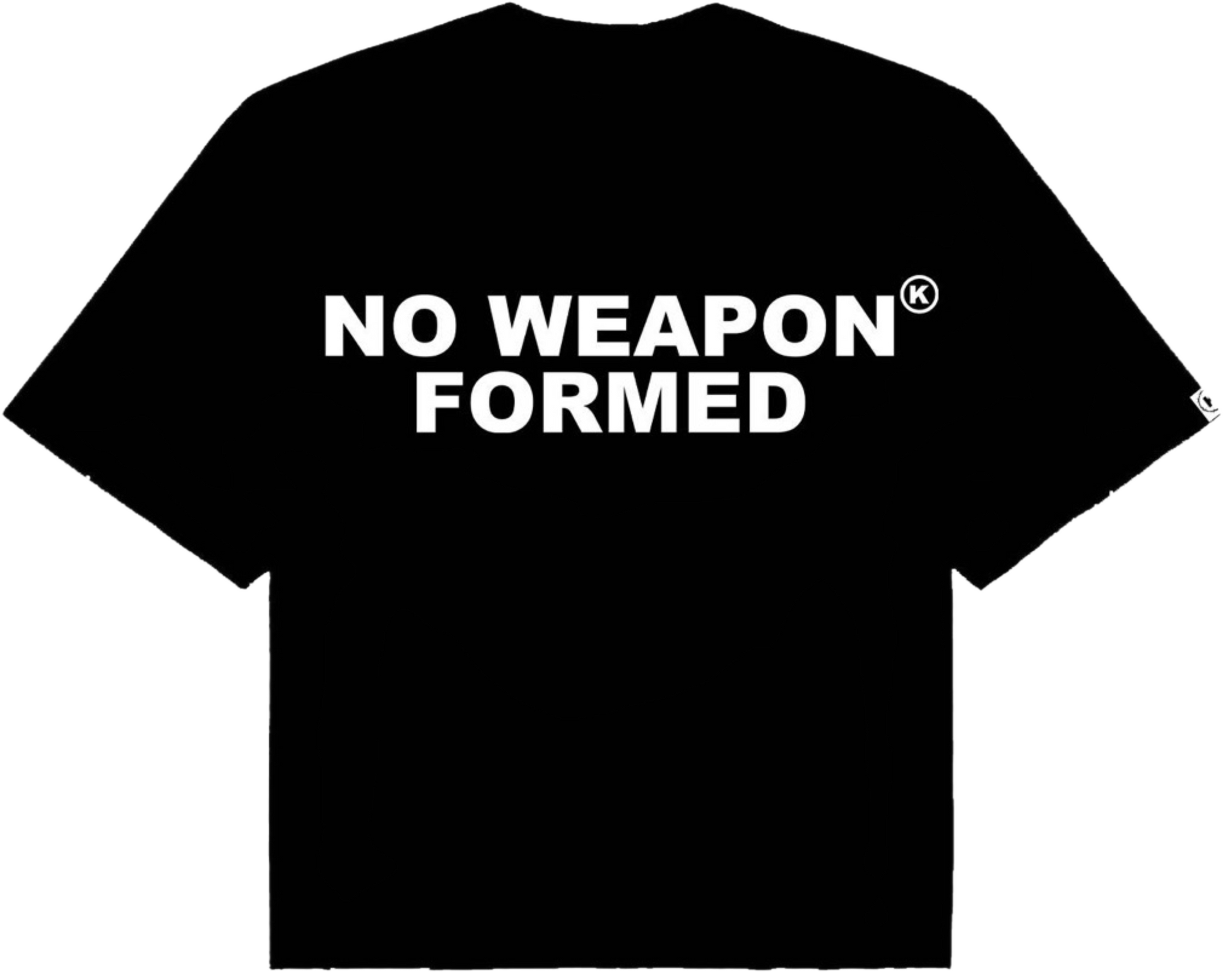 NO WEAPON FORMED OVERSIZED TEE (BLACK)