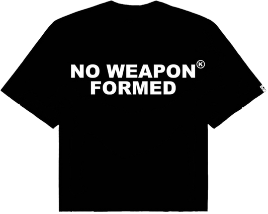 NO WEAPON FORMED OVERSIZED TEE (BLACK) pre-made