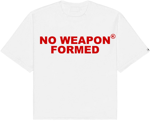 NO WEAPON FORMED OVERSIZED TEE (red)