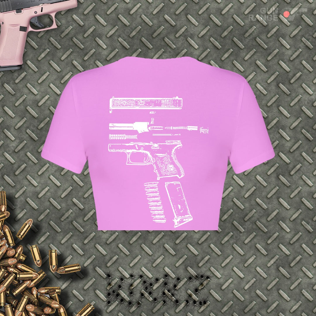 V1 BAD BITCH WITH A BLICK CROP TOP (PINK)